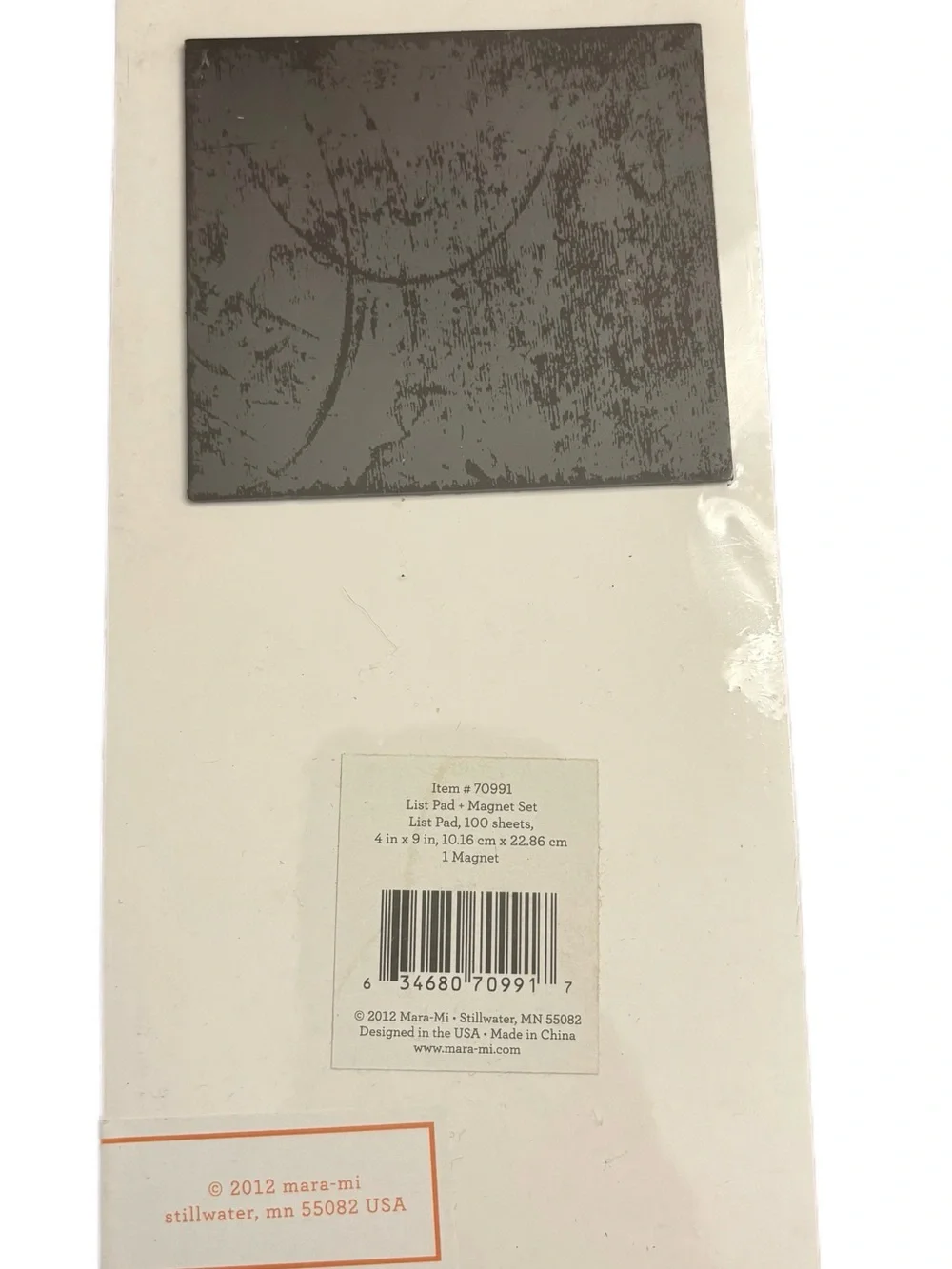 Mara-Mi Yellow 'Cest la vie' Note Pad with Magnet